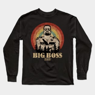 Retro Sunset Big Boss Man Long Sleeve T-Shirt